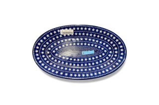 202 Bunzlau ovale Serveerschaal 35,5x21cm 1187X Serveerschalen